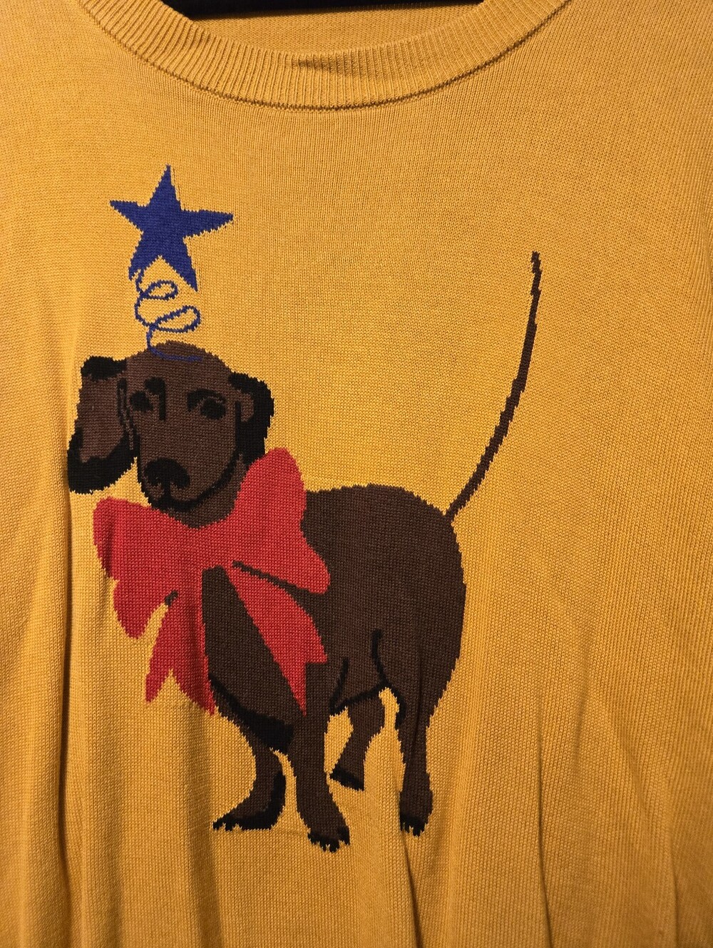 Modcloth 4x Dachsund Christmas Sweater - Picture 2 of 3